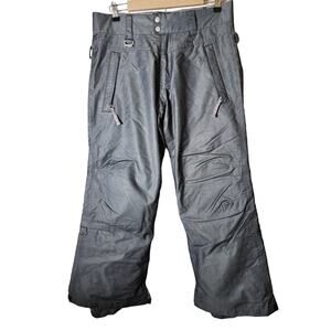 BETTY RIDES Trinket Women's Gray Snowboard Skiing Rocker Snow Pants SZ M (32x30)